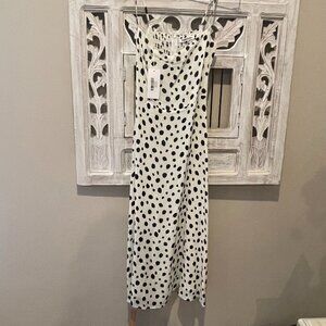 Reformation Odele Dress In Ink Blot -NWT